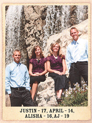 Stephen Ray Nichols -- Picture of his four children (2008)